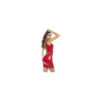 Robe Gone Rogue en vinyle rouge avec une bretelle et laçage dans le dos 